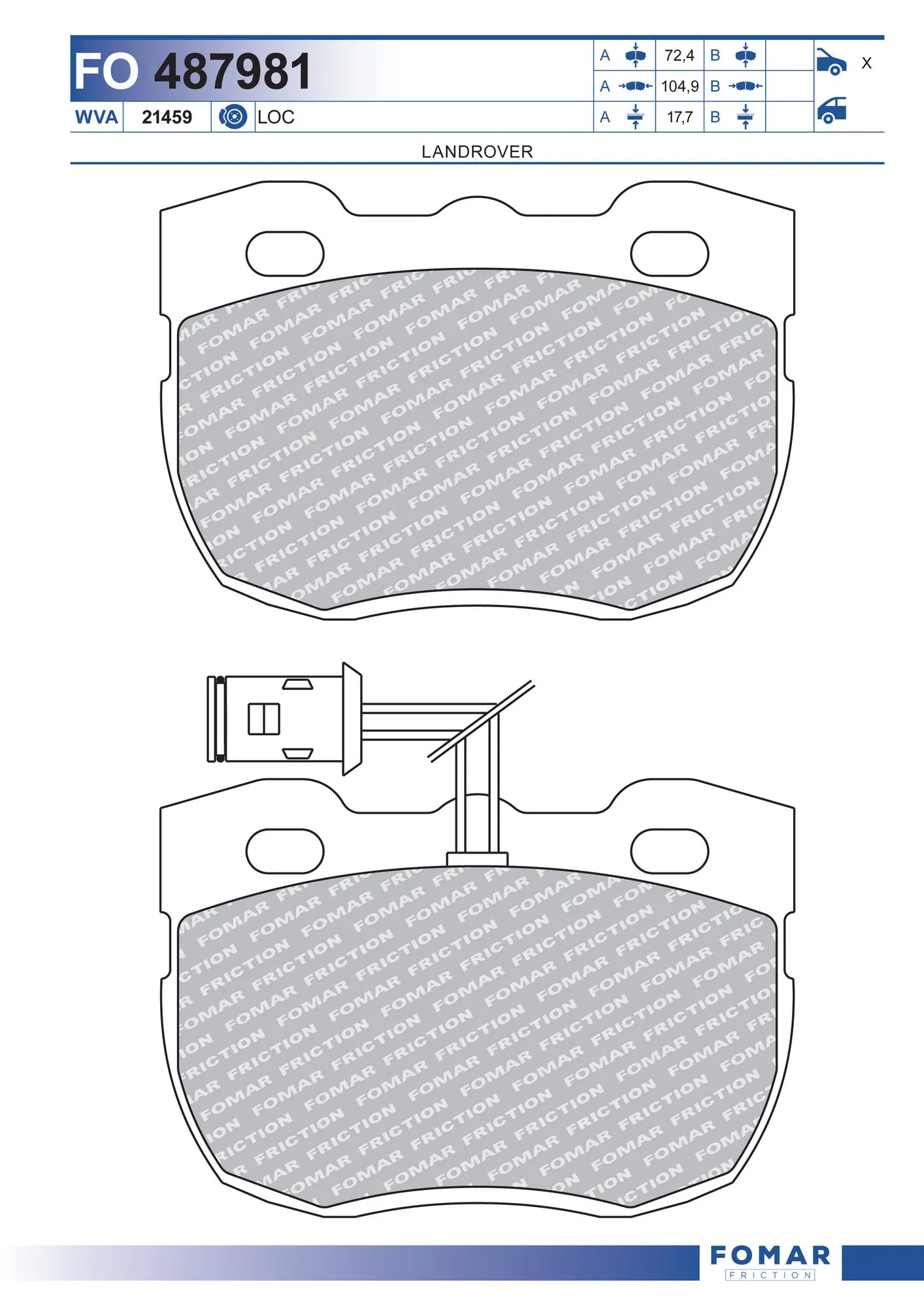 Brake Pad Set, disc brake